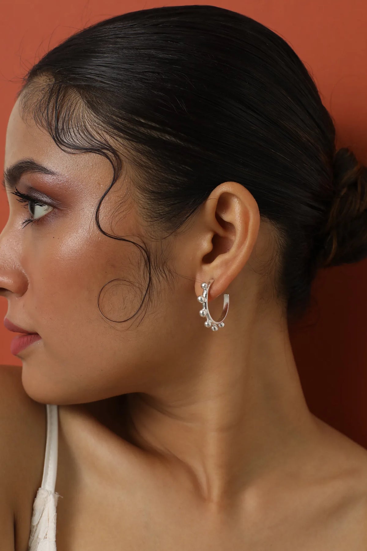 Small Freckle Hoops