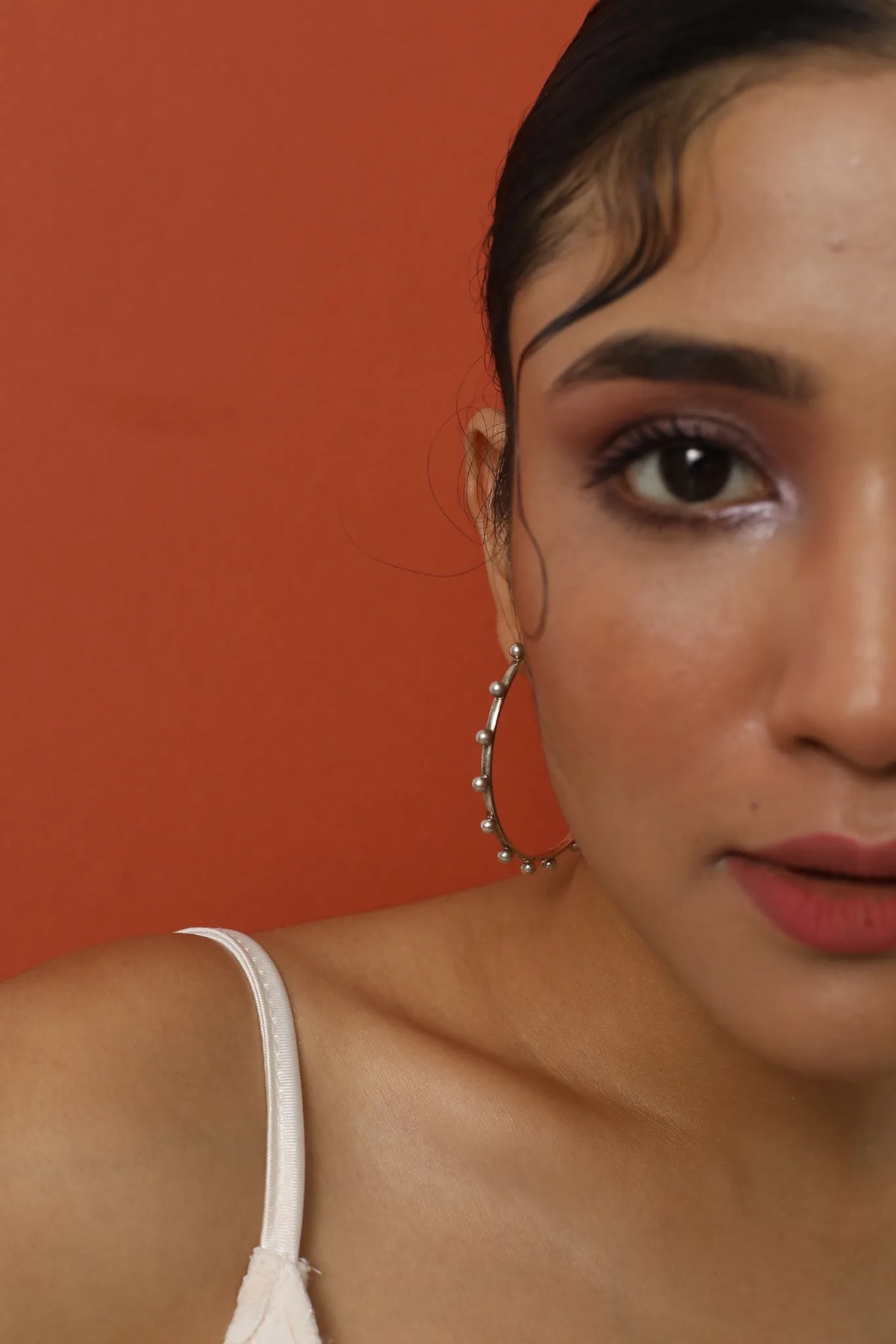 Large Freckle Hoops