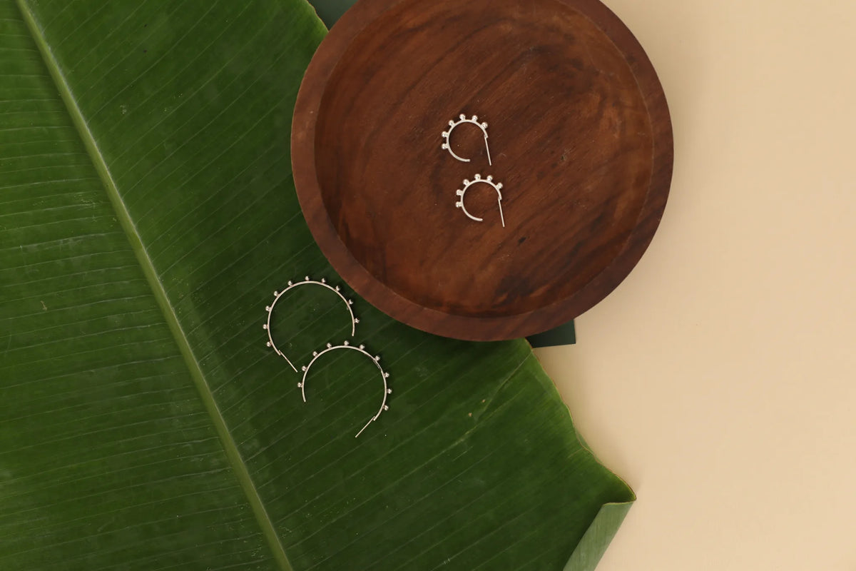 Small Freckle Hoops