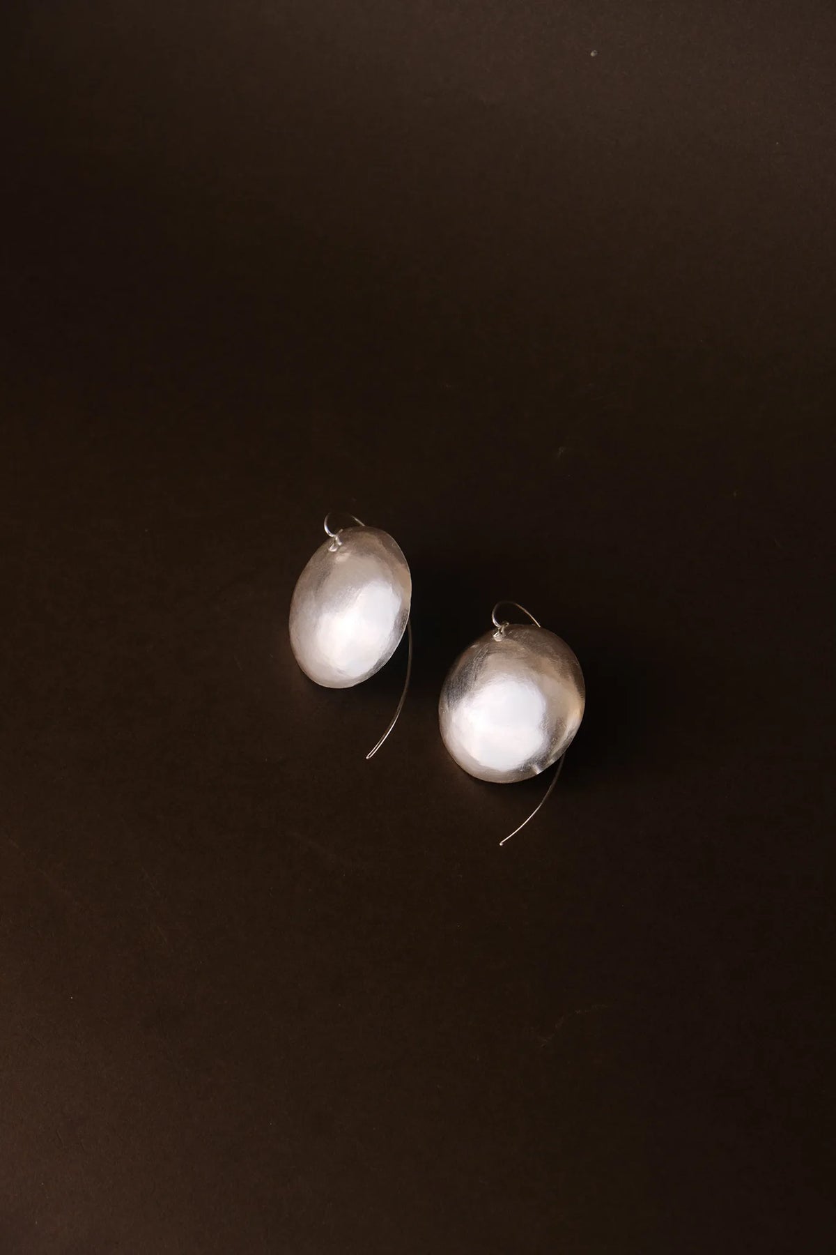 Silver Disc Earring