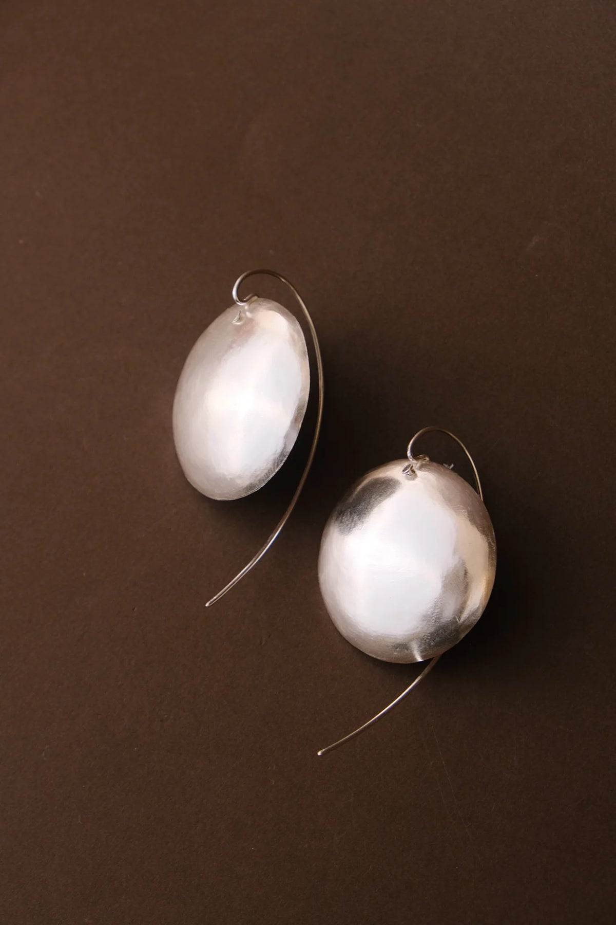 Silver Disc Earring