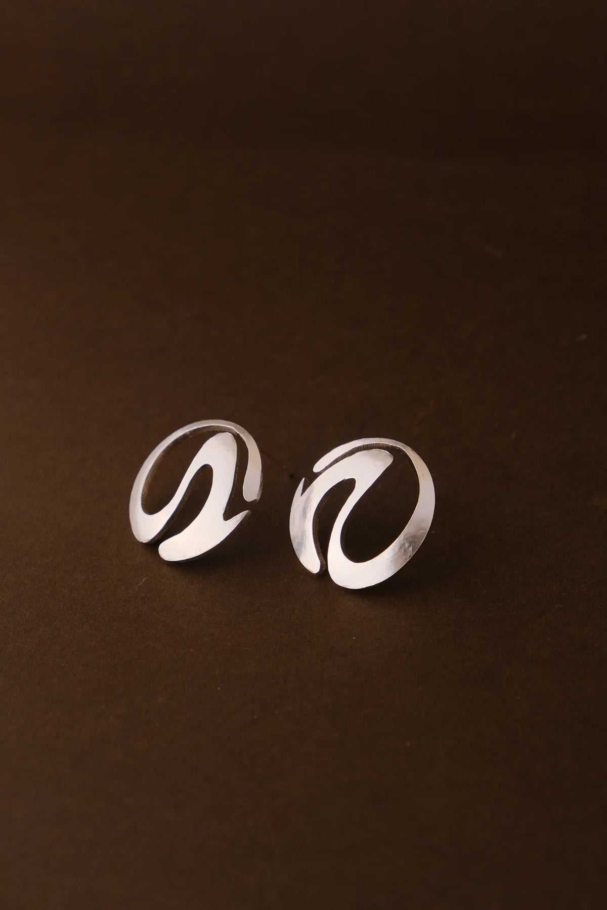 Curvy Disc Earring