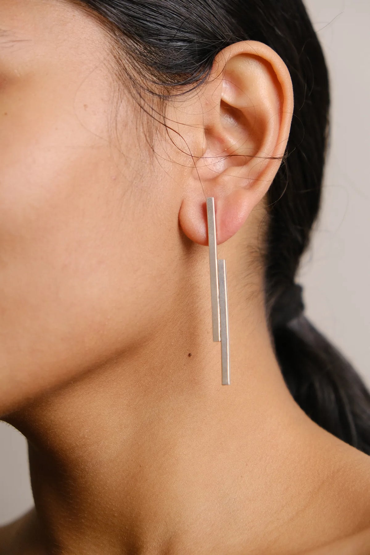 Dual Stick Earring