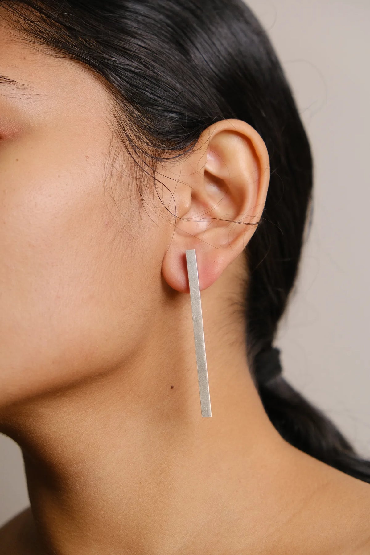 Silver Stick Earring