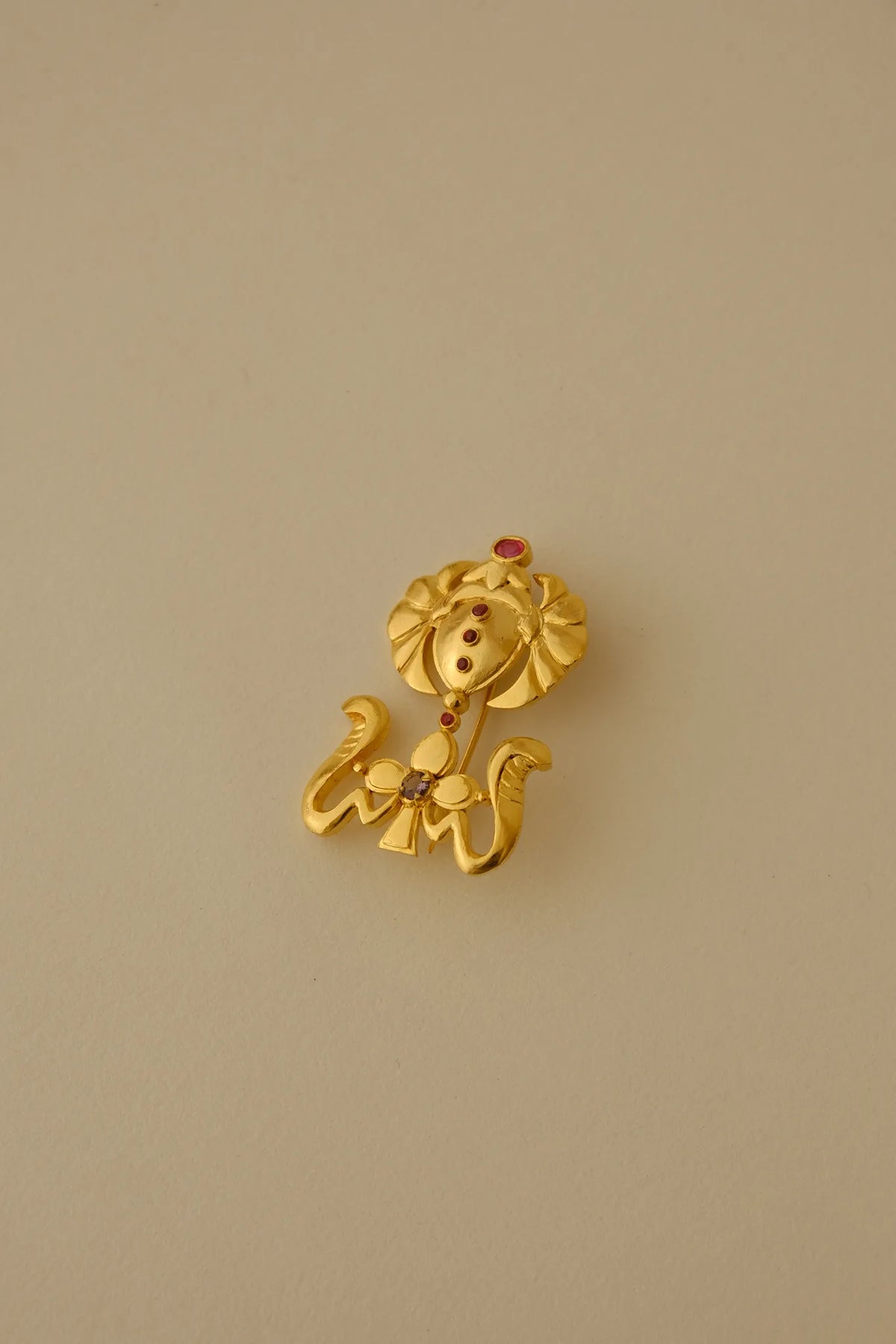 Dual Serpent Brooch