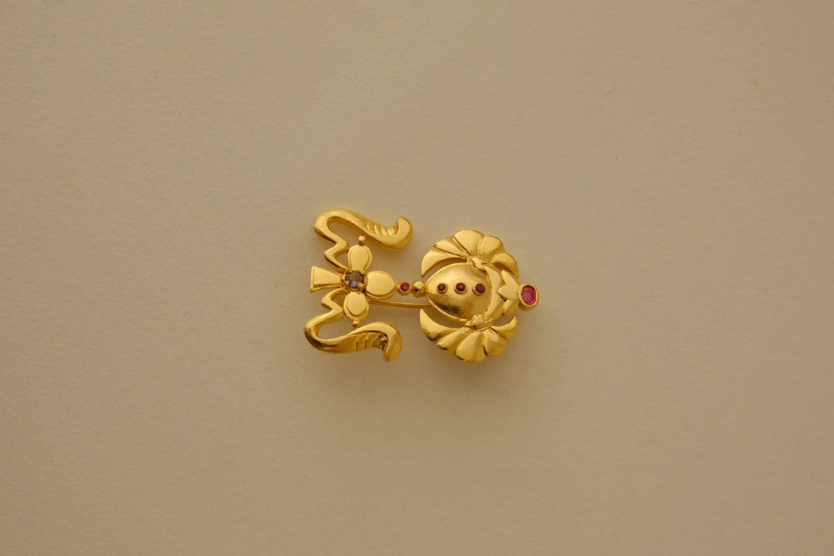 Dual Serpent Brooch