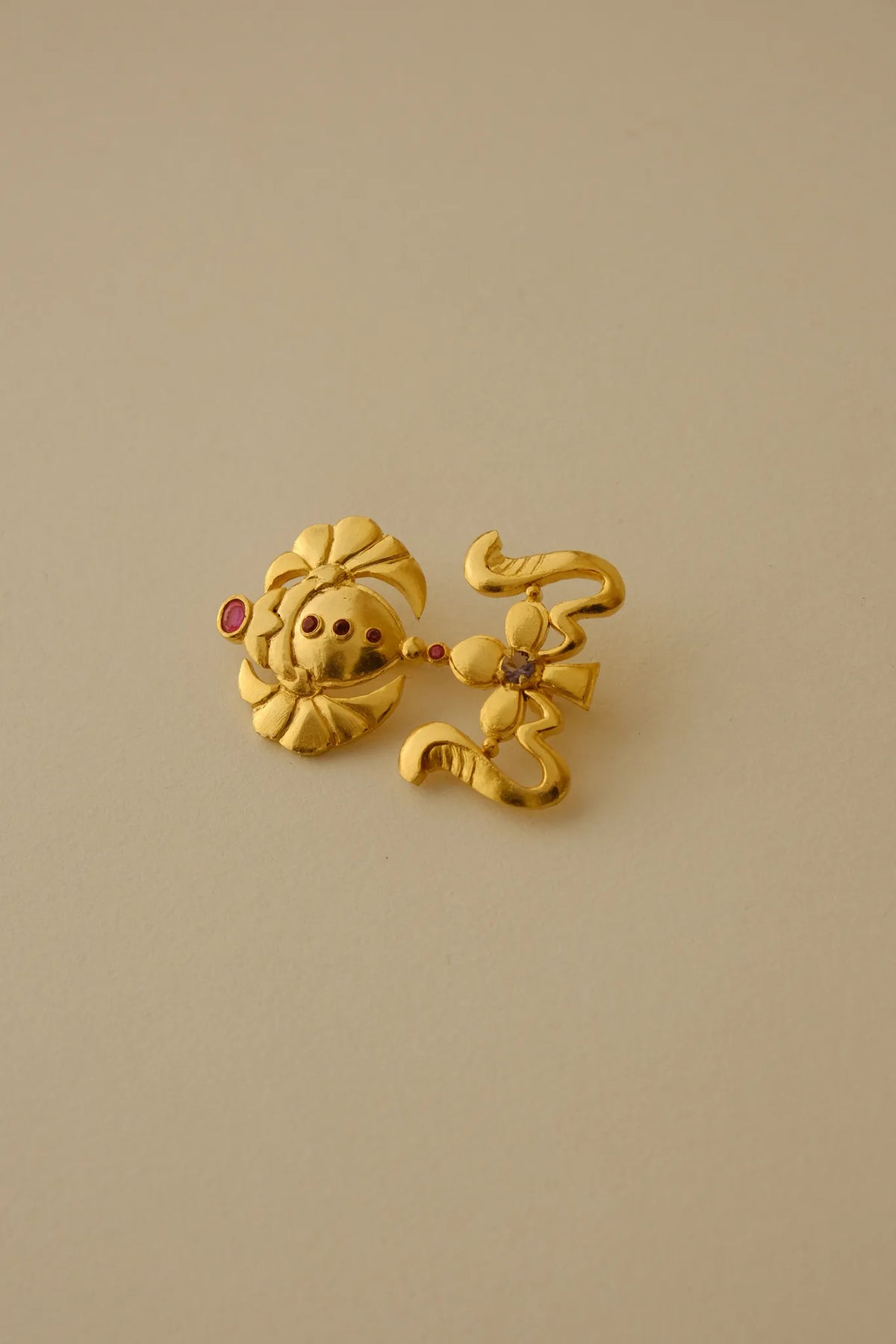 Dual Serpent Brooch