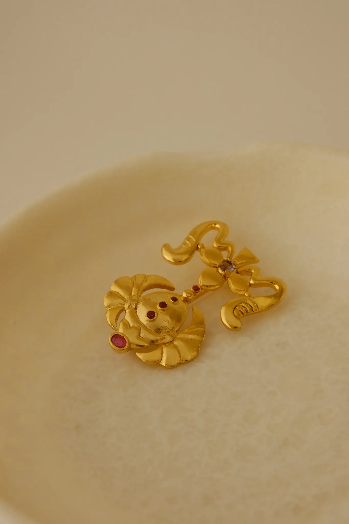 Dual Serpent Brooch