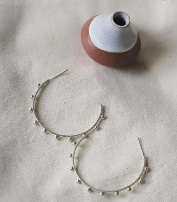 Large Freckle Hoops