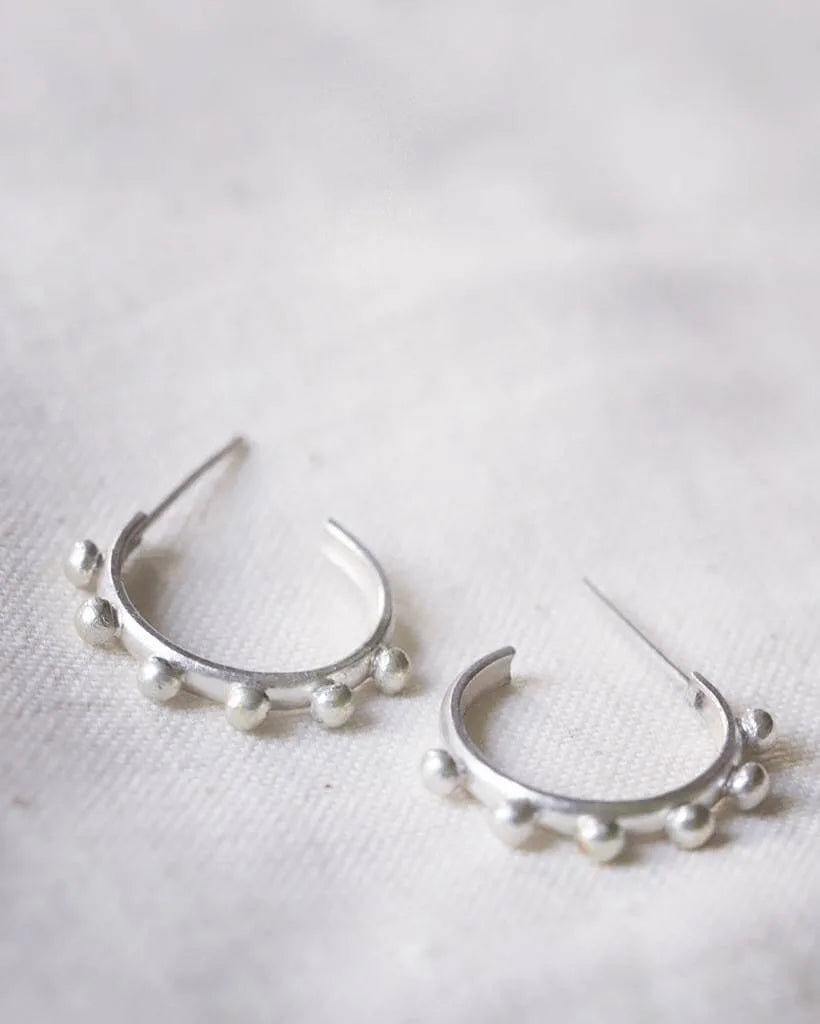 Small Freckle Hoops