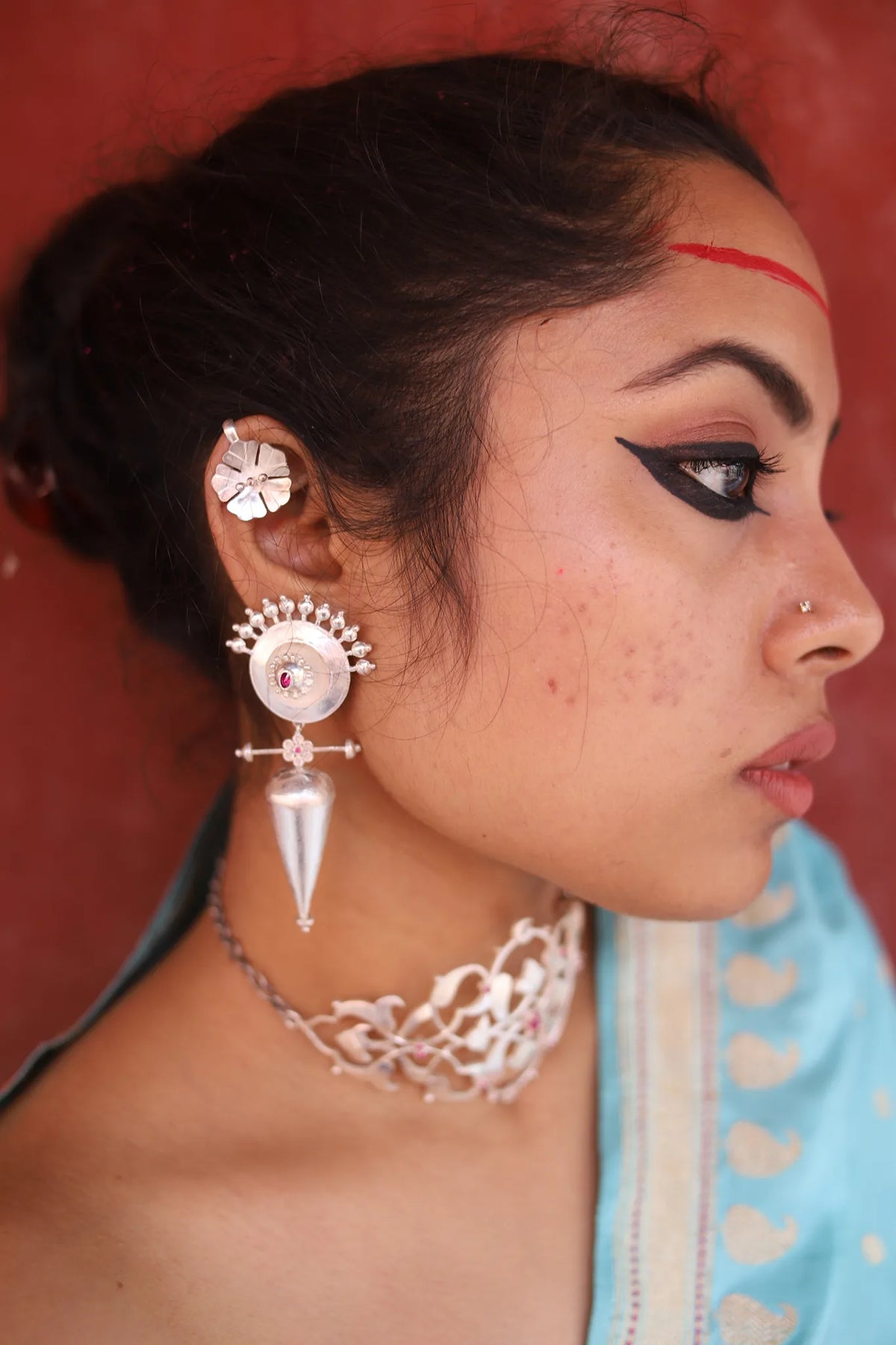 Hibiscus Ear Clip