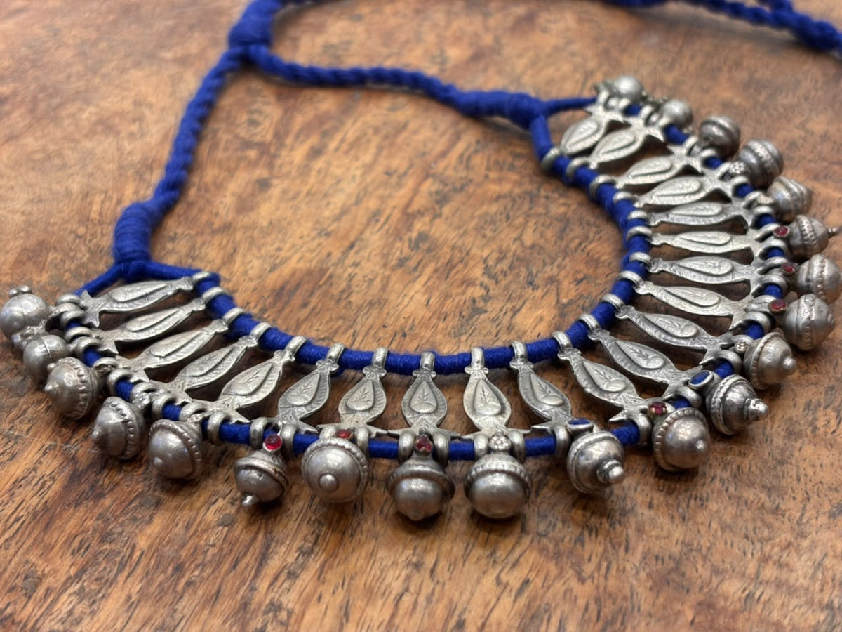 Vintage Blue Kajallata Neckpiece