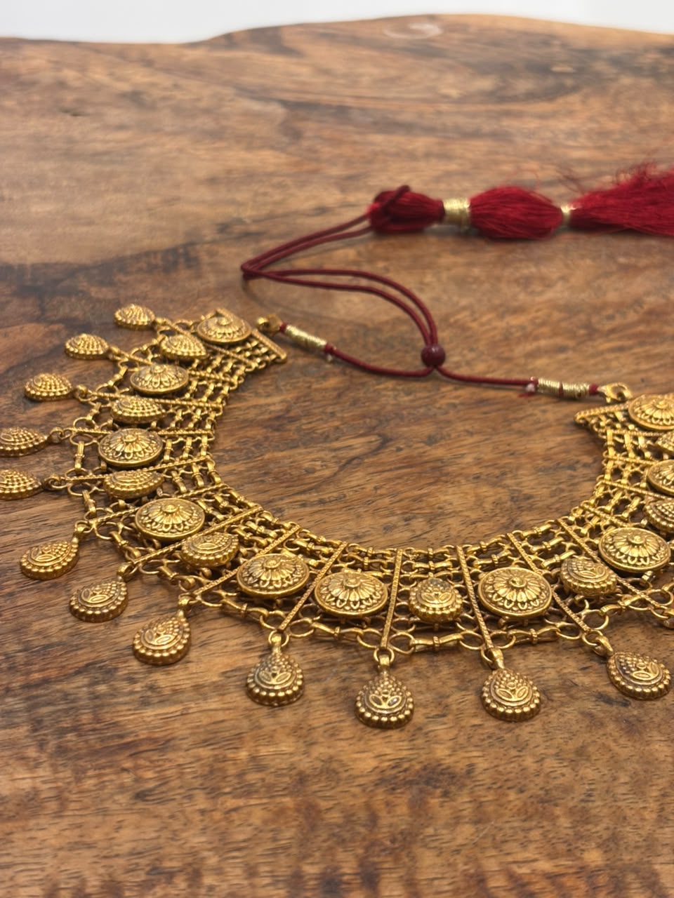 Vintage Golden Drop Neckpiece