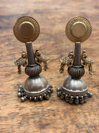 Vintage Peacock Jhumka