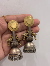 Vintage Peacock Jhumka