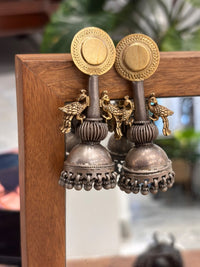 Vintage Peacock Jhumka