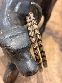 Vintage Brown Spike Meena Bangle