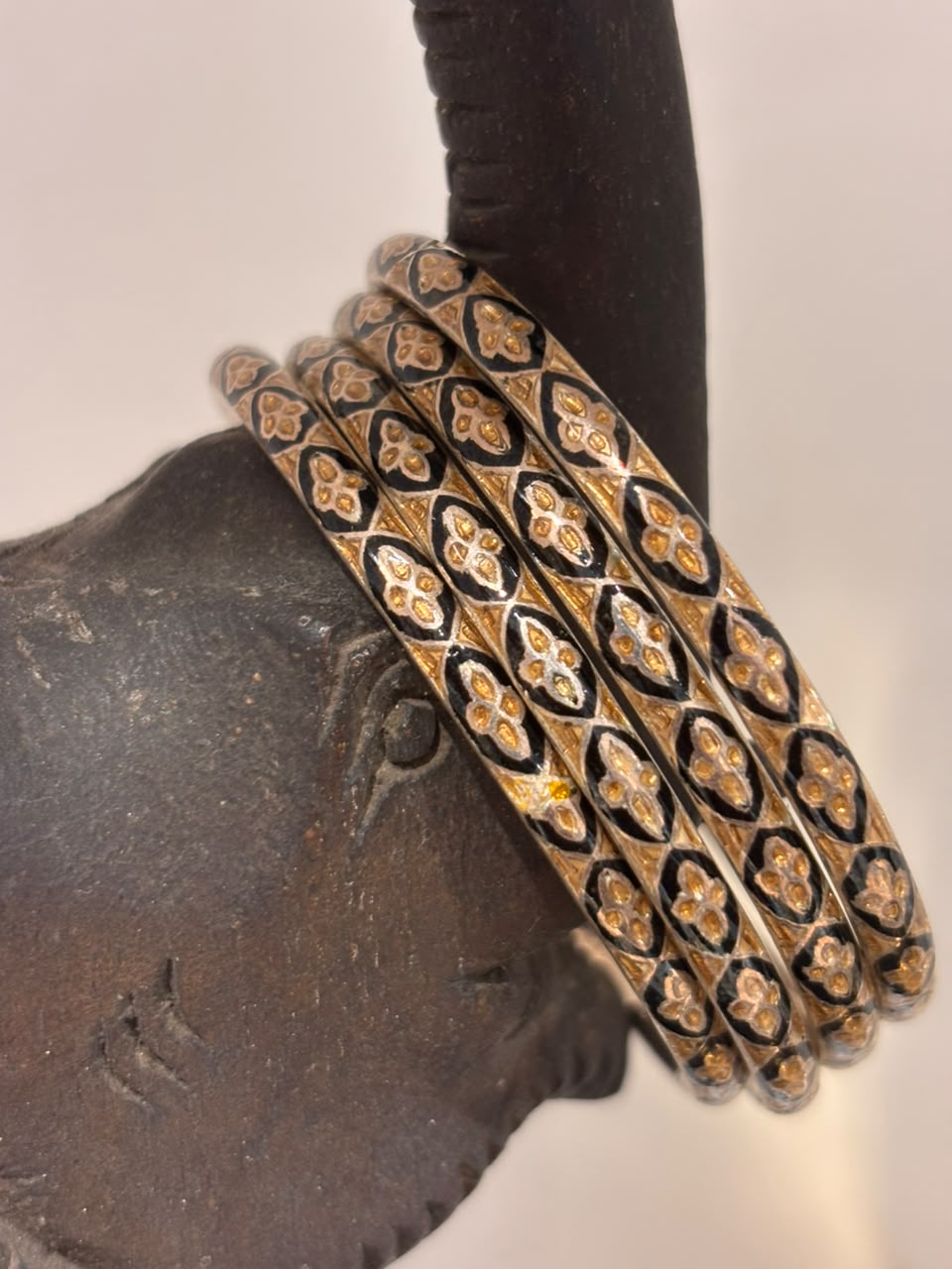 Vintage Gold Meena Bangle