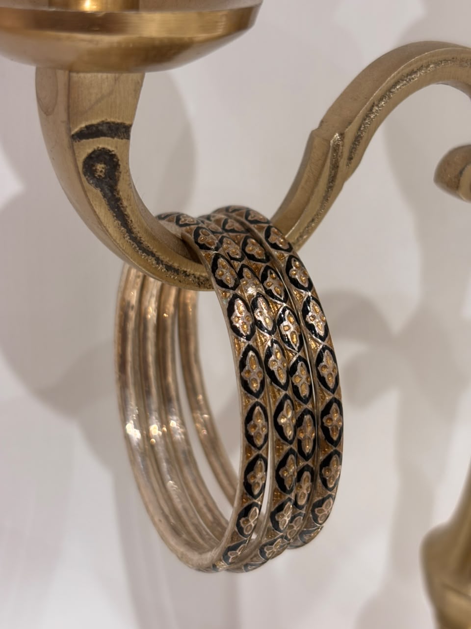 Vintage Gold Meena Bangle