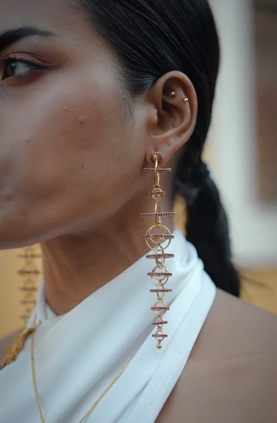 Dancing Planets Earring